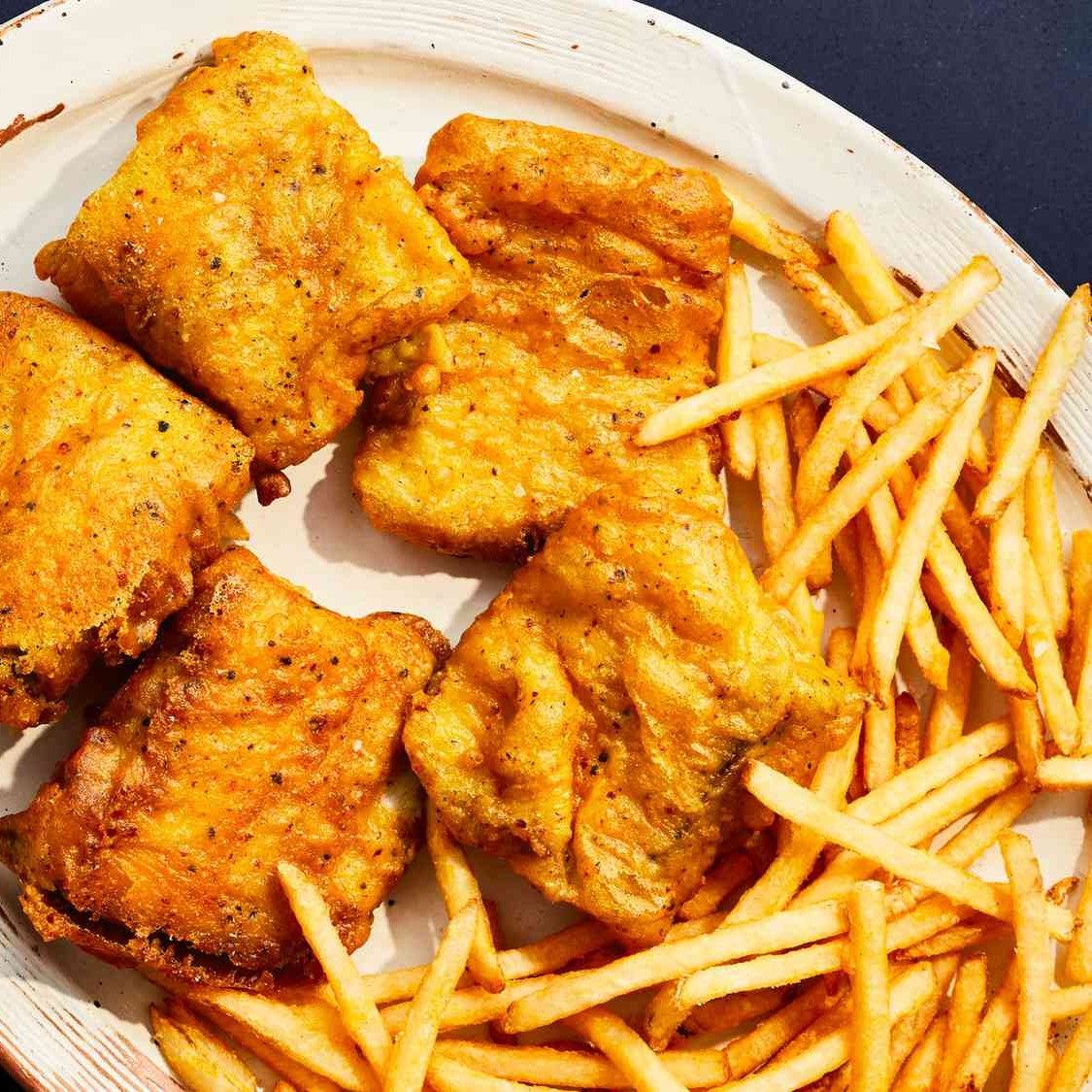 Catfish Dinner With Fries.