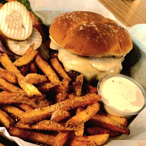 Mountain Man Burger.