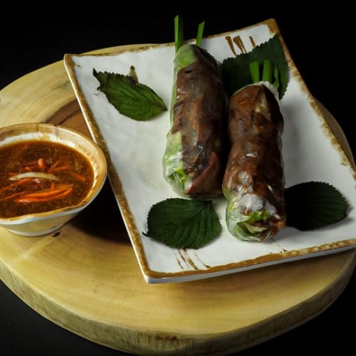 3A Grilled Beef Spring Rolls.