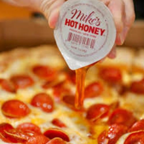 Spicy Honey Pepperoni Pizza.