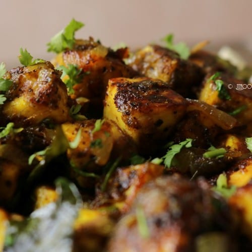 Paneer Pepper Fry.