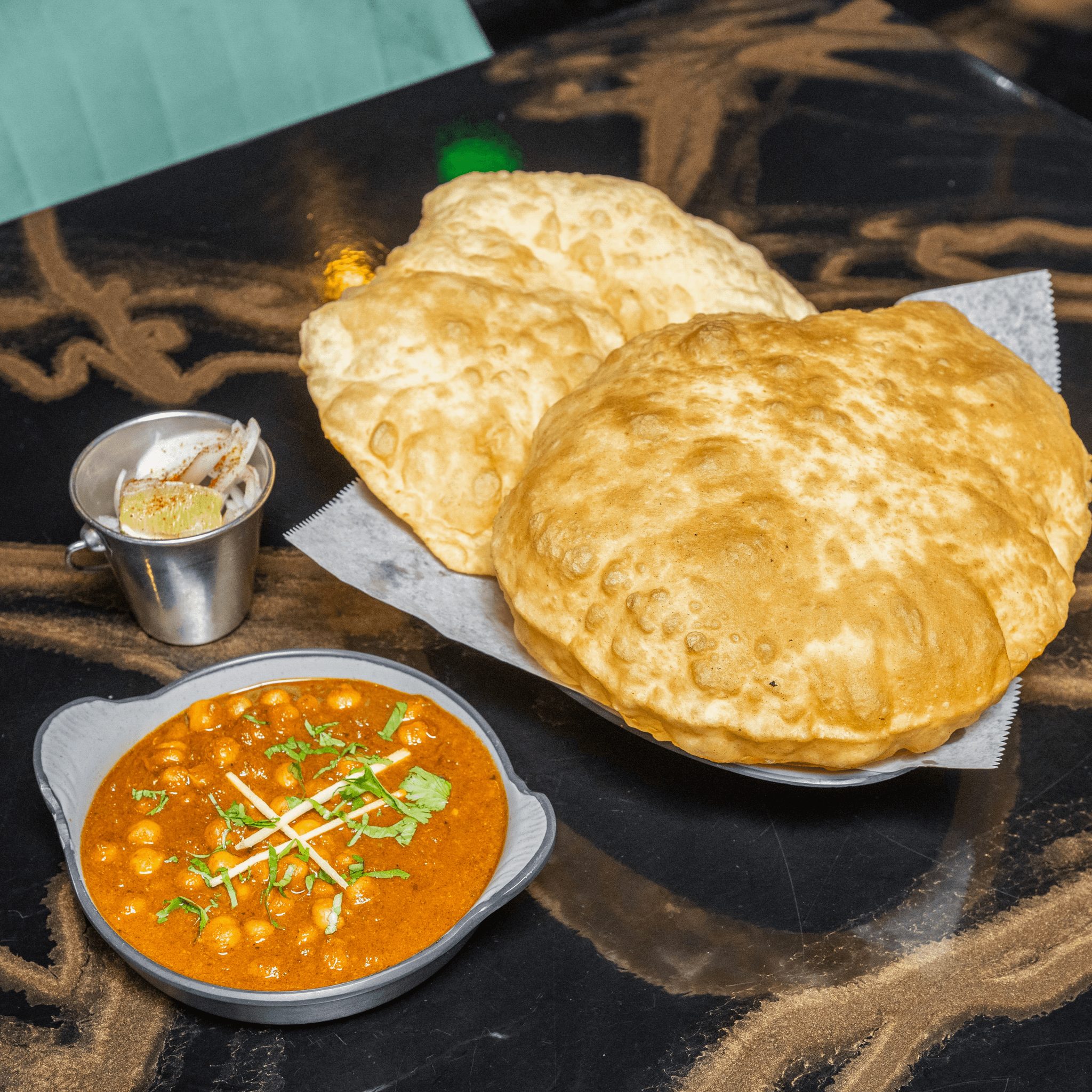 CHOLE BHATURE.