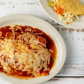 D. One Beef Taco, 1 Burrito and 1 Beef Enchilada Combo Plate