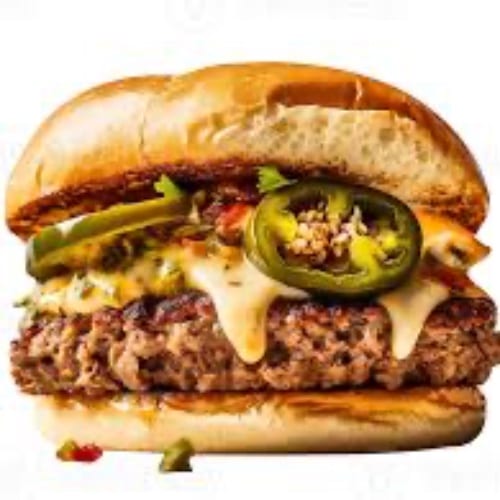 Diablo Jalapeno cheese burger.