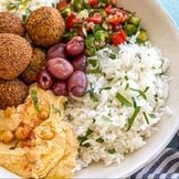 Falafel Platter Kebab.