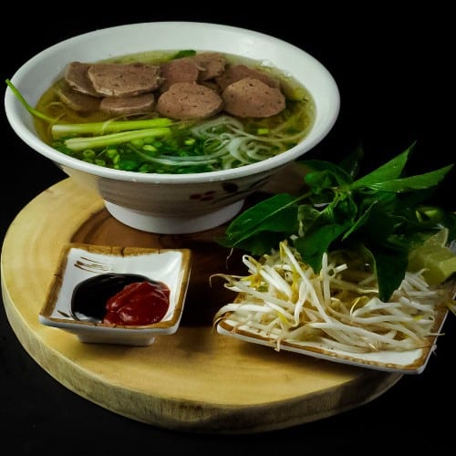 6 Meatball - Beef Meatballs Noodle Soup.