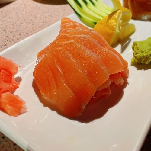 Salmon Sashimi.