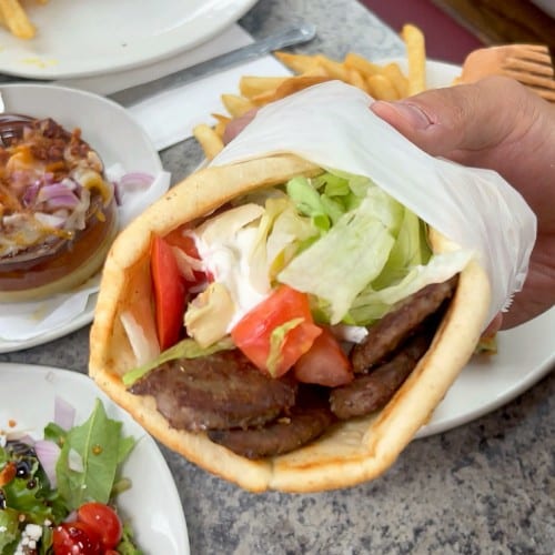 Beef Gyro Pita.