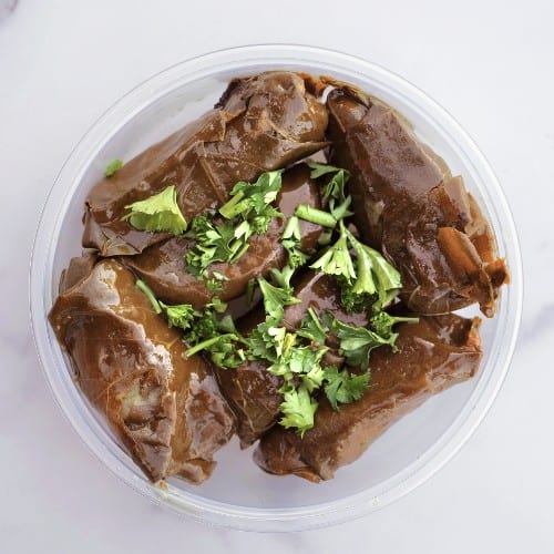 Stuffed Grapes Leaves.