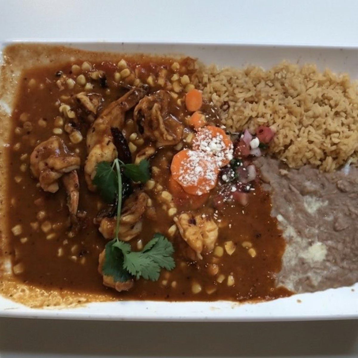 Camarones en Tamarindo.