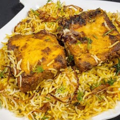 Salmon Fish Biryani.