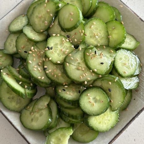 Regular Cucumber Salad.