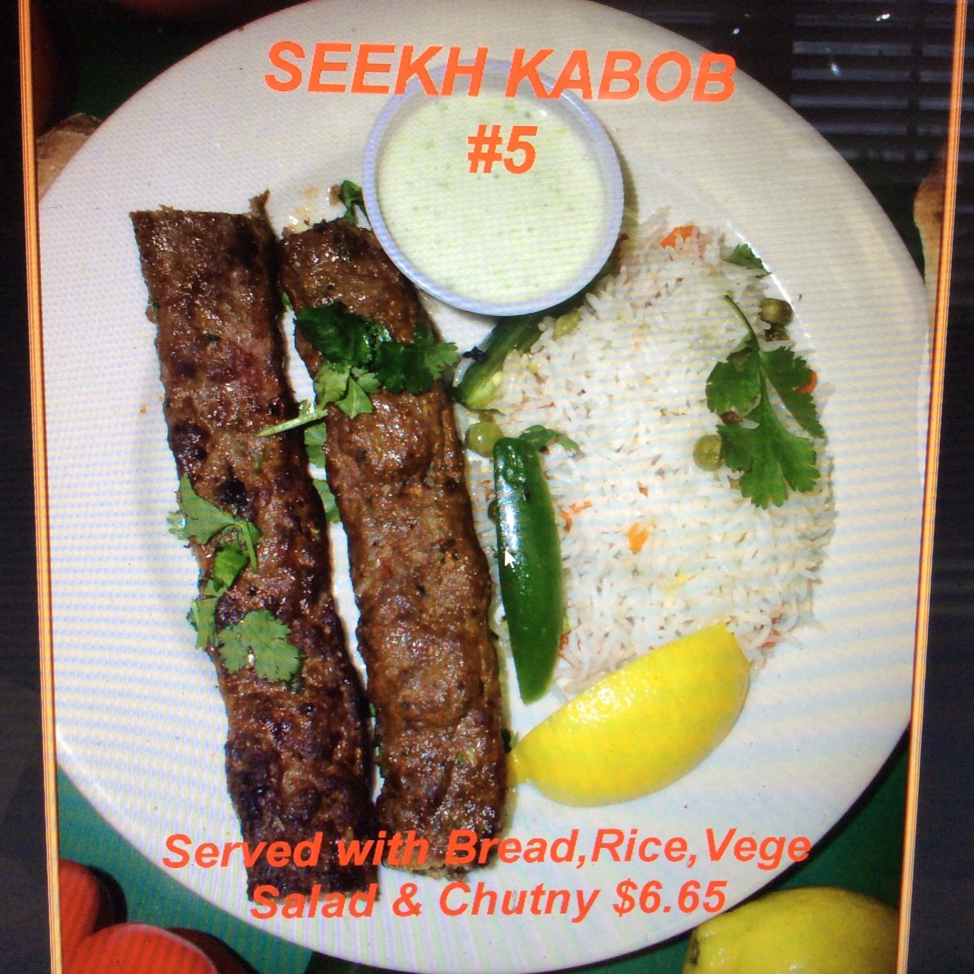 Seekh Kabob.