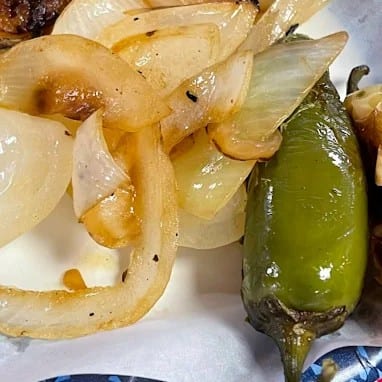 Fried Hot Peppers / Chiles Toreados.