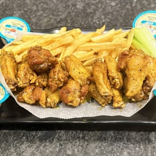 20 Pc Wings & Fries (Or Fried Rice)