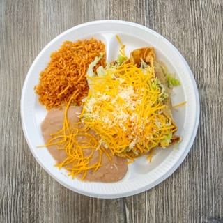 Five Rolled Guacamole Tacos