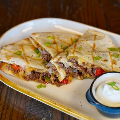 Cheeseburger Quesadilla.