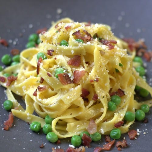 Fettuccine Carbonara.