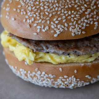 Egg and Meat Sandwich (No Cheese)