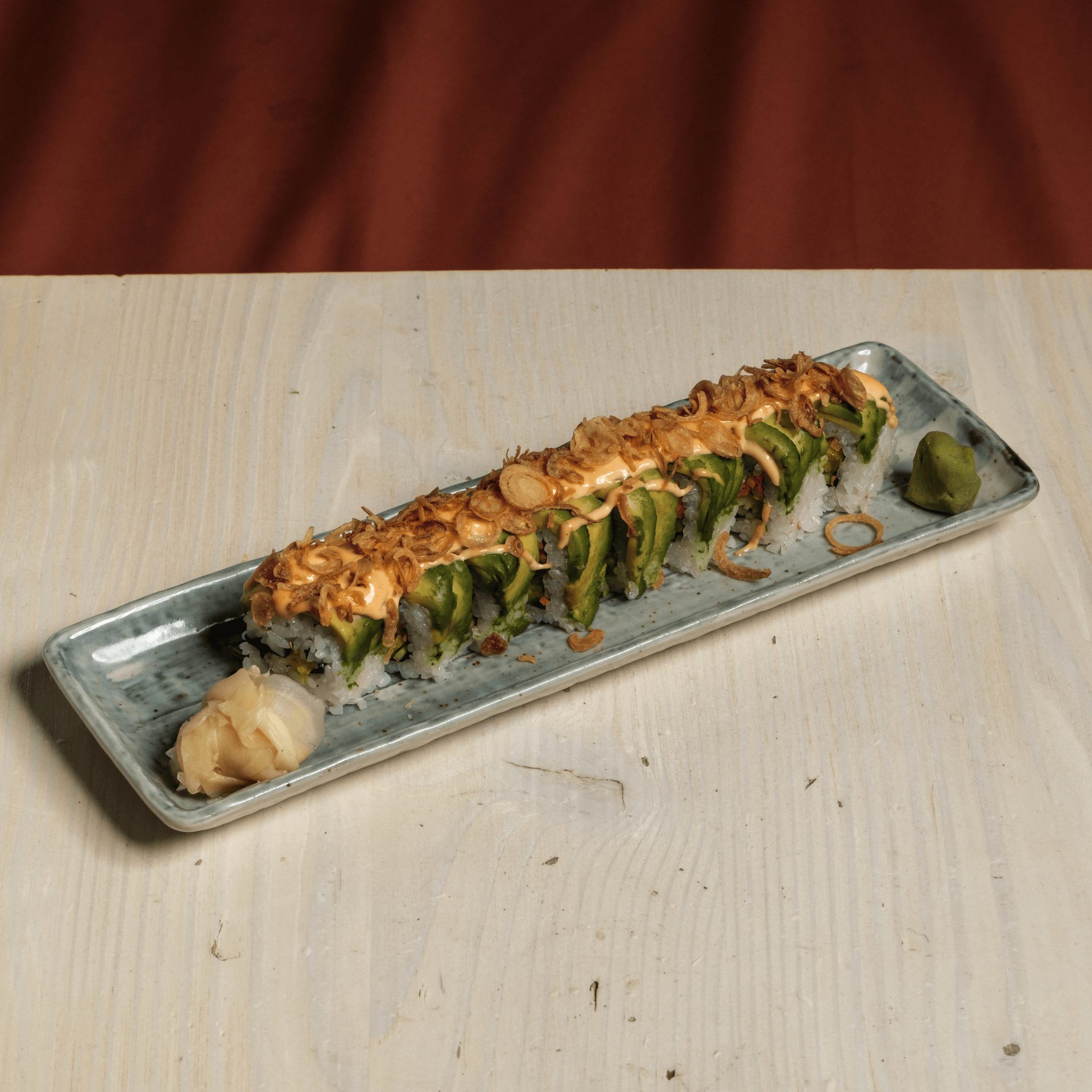 Haru veggie spicy roll.