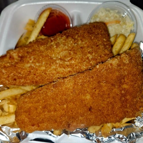 Fried Flounder Platter.