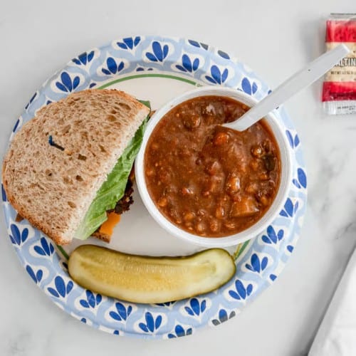 1/2 Sandwich & Cup Soup.