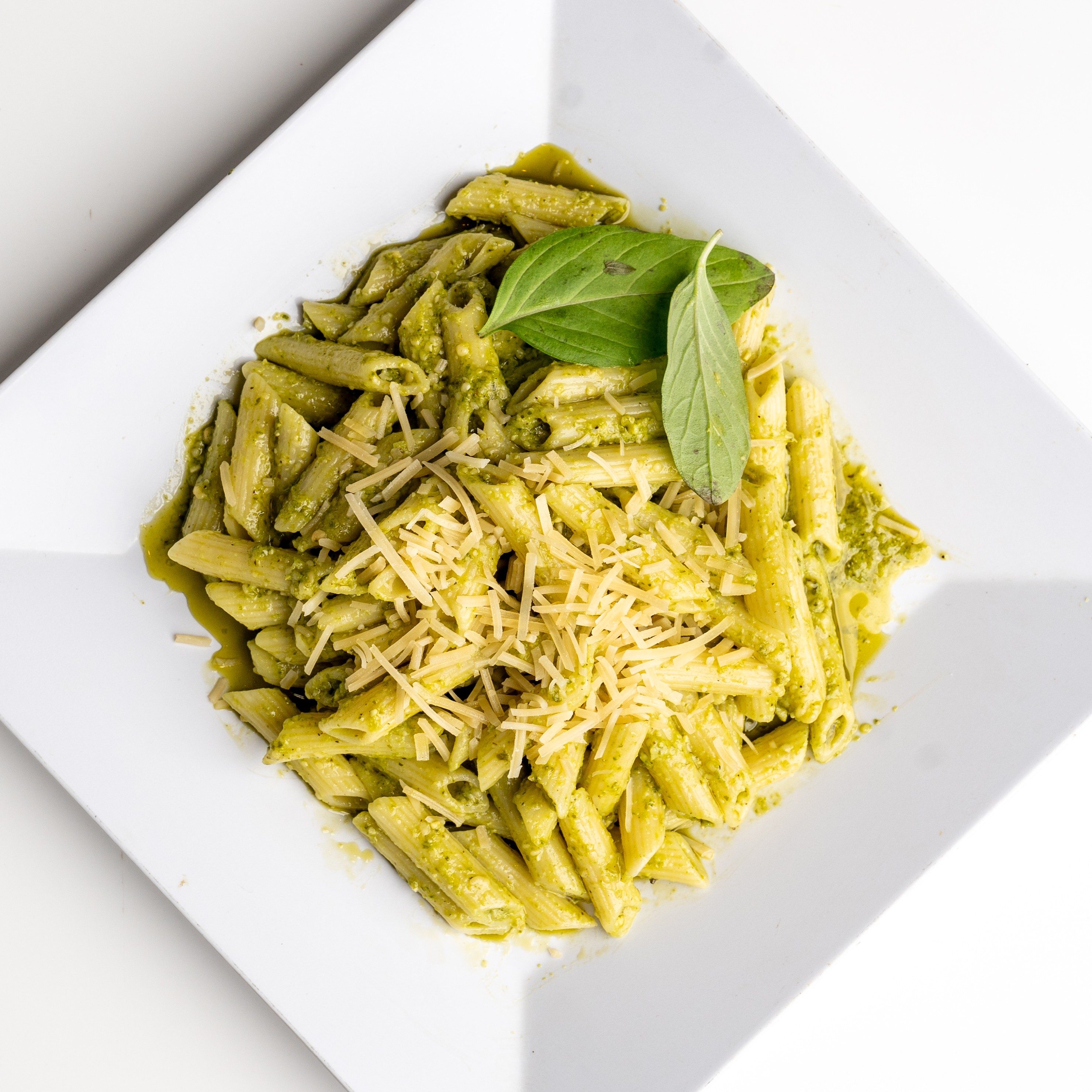 Pasta with Pesto Sauce.