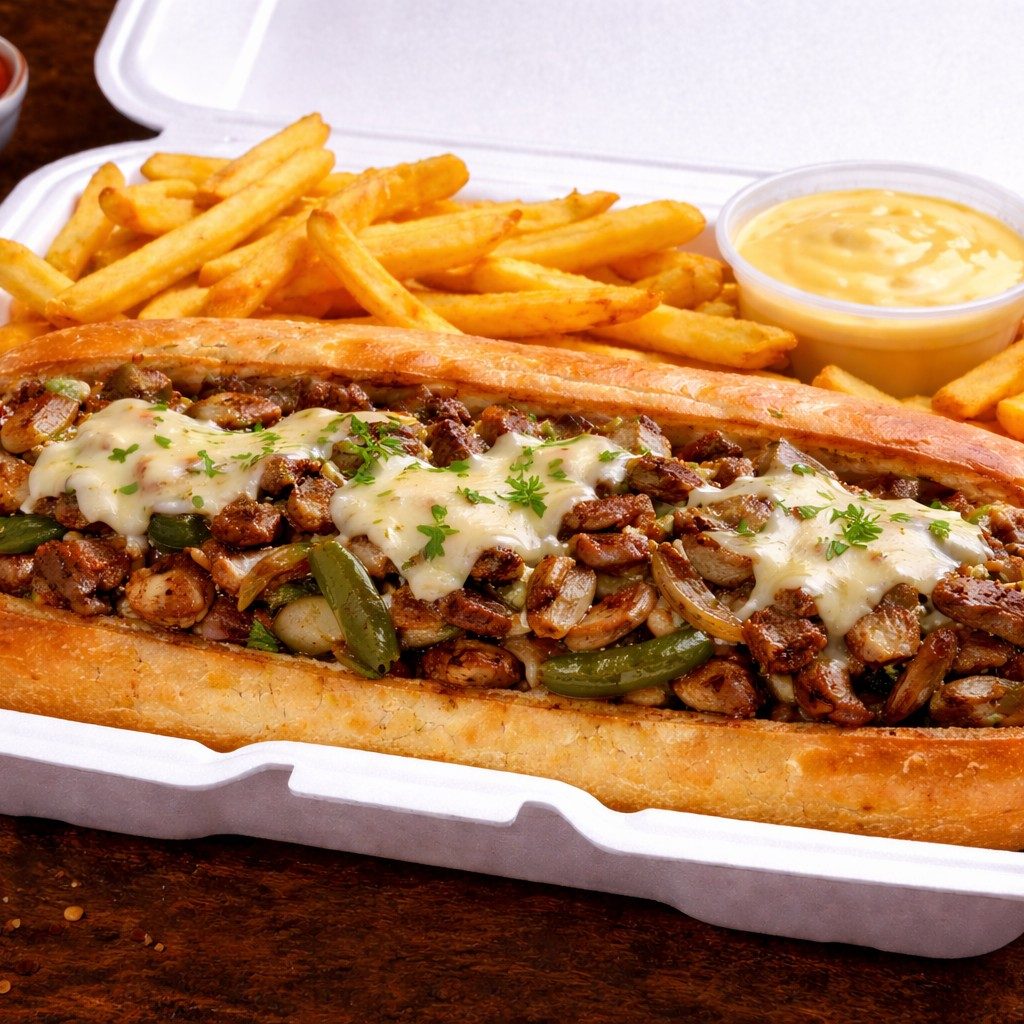 Philly Cheesesteak Sub.