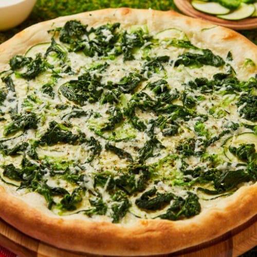 Spinach Special Pizza.