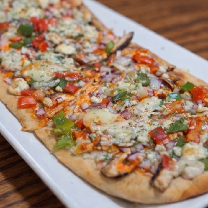 RBS Buffalo Grilled Chicken Flatbread.