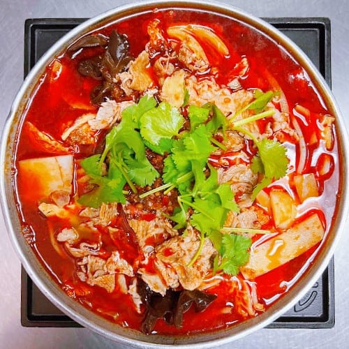 HP-1. Szechuan Sauce Lamb Hot Pot.