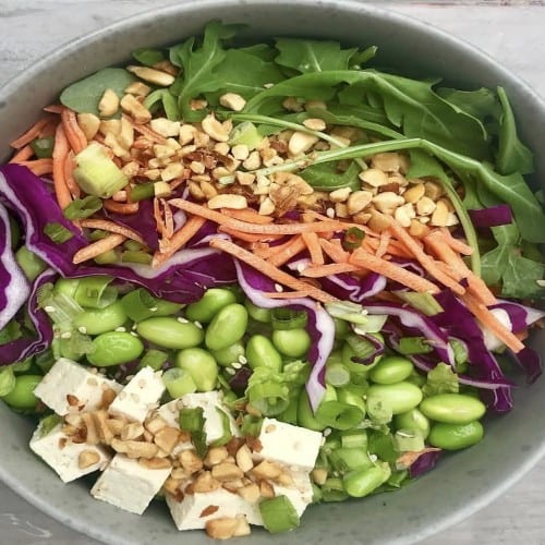 Roasted Sesame Tofu Salad.