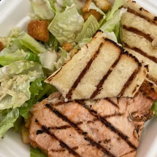 Cajun Salmon Caesar Salad