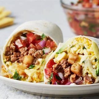 MEXICAN BURRITO WITH HOME FRIES