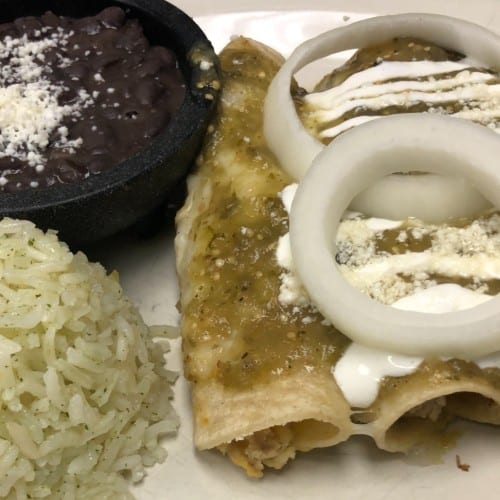 Enchiladas Steak Lunch.