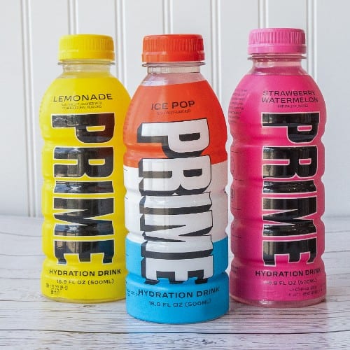 Prime Hydration Drinks.