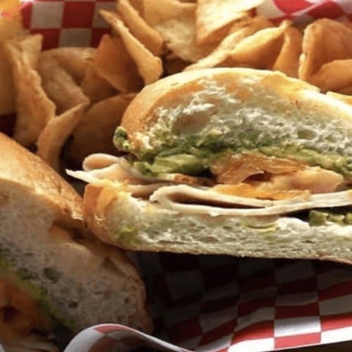 Turkey Avocado Melt Sandwich.