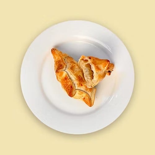 Onion and Cheese Empanada.