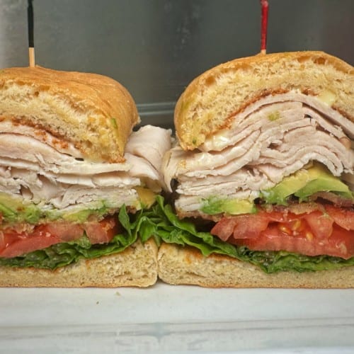 Bacon Turkey Avocado Sandwich.
