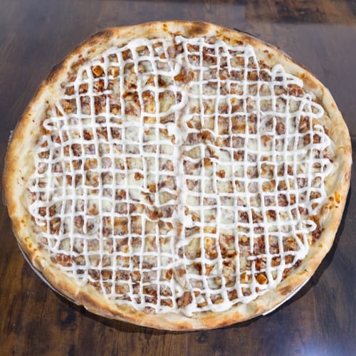 Chicken Bacon Ranch Pizza.