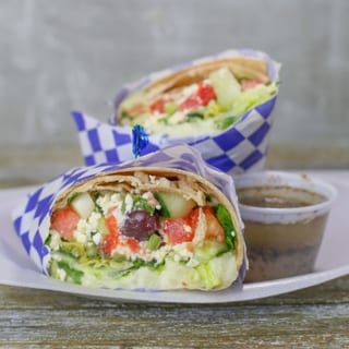 Chopped Greek Salad Wrap