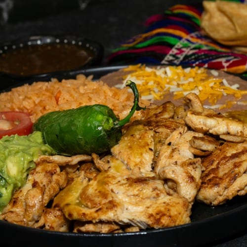 Pollo Asado Plate.