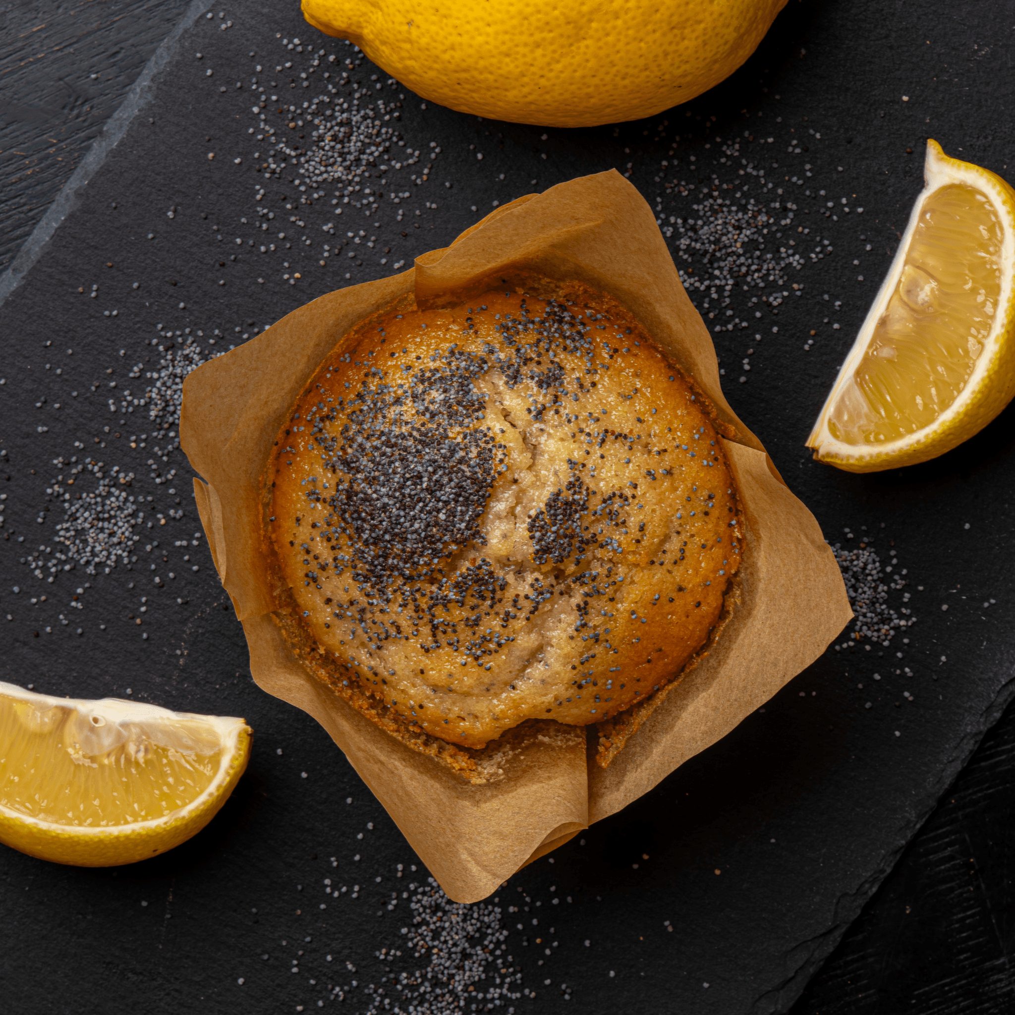 Lemon Poppy Muffin.