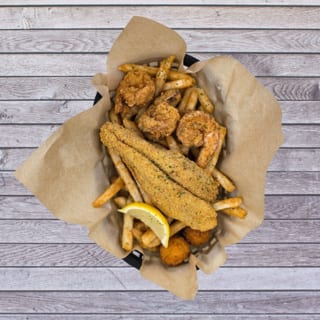 Jumbo Shrimp (6) & Catfish (1) Combo