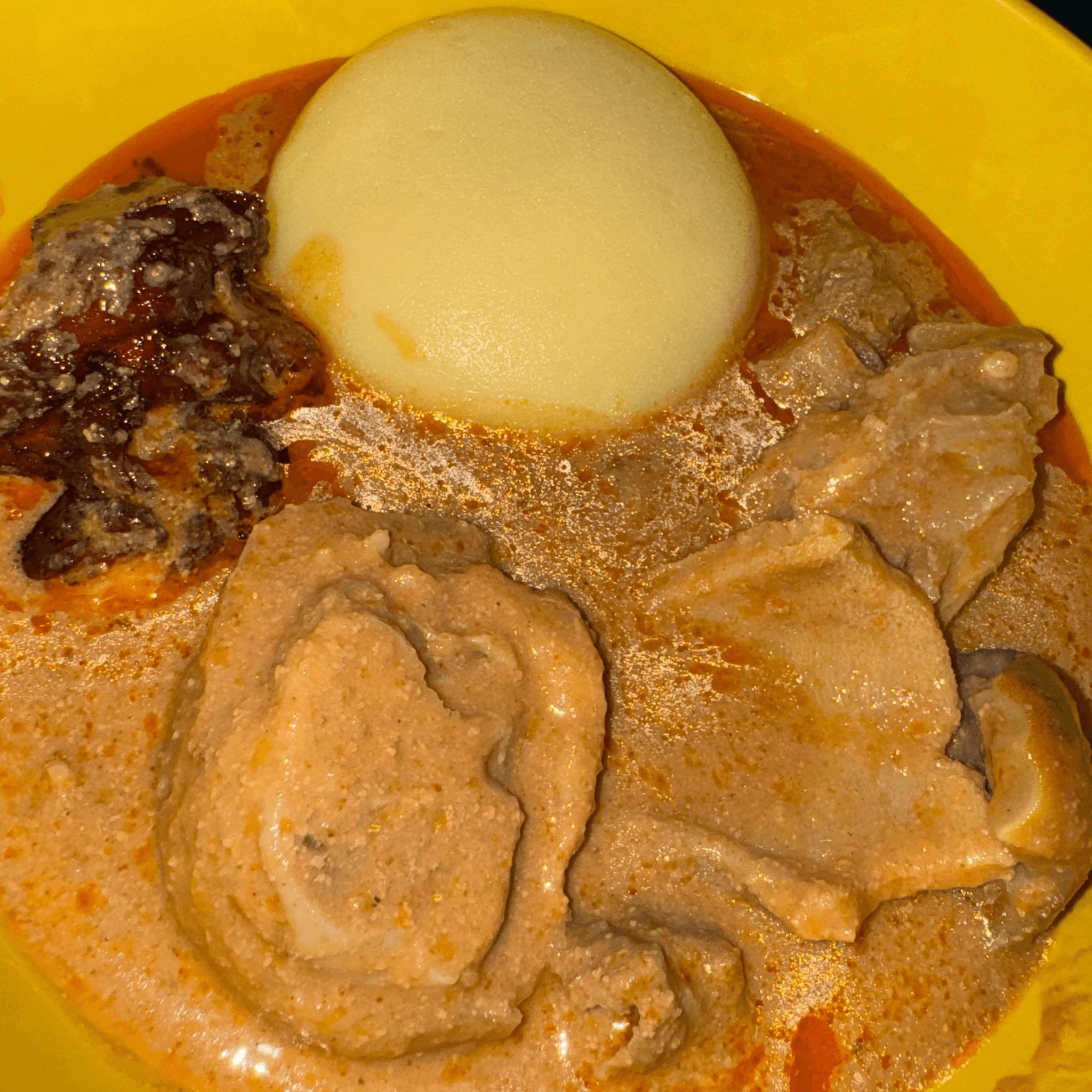 Fufu & Peanut Soup W Meat (3).