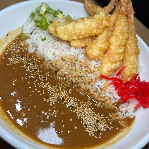 SHRIMP TEMPURA CURRY UDON.
