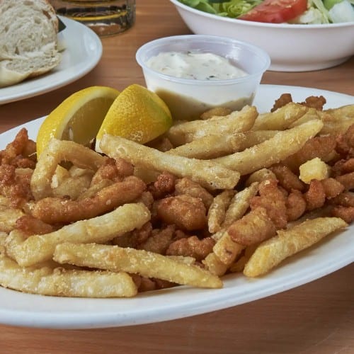 Fried Strips of Clams.