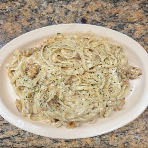 Fettuccine Alfredo.