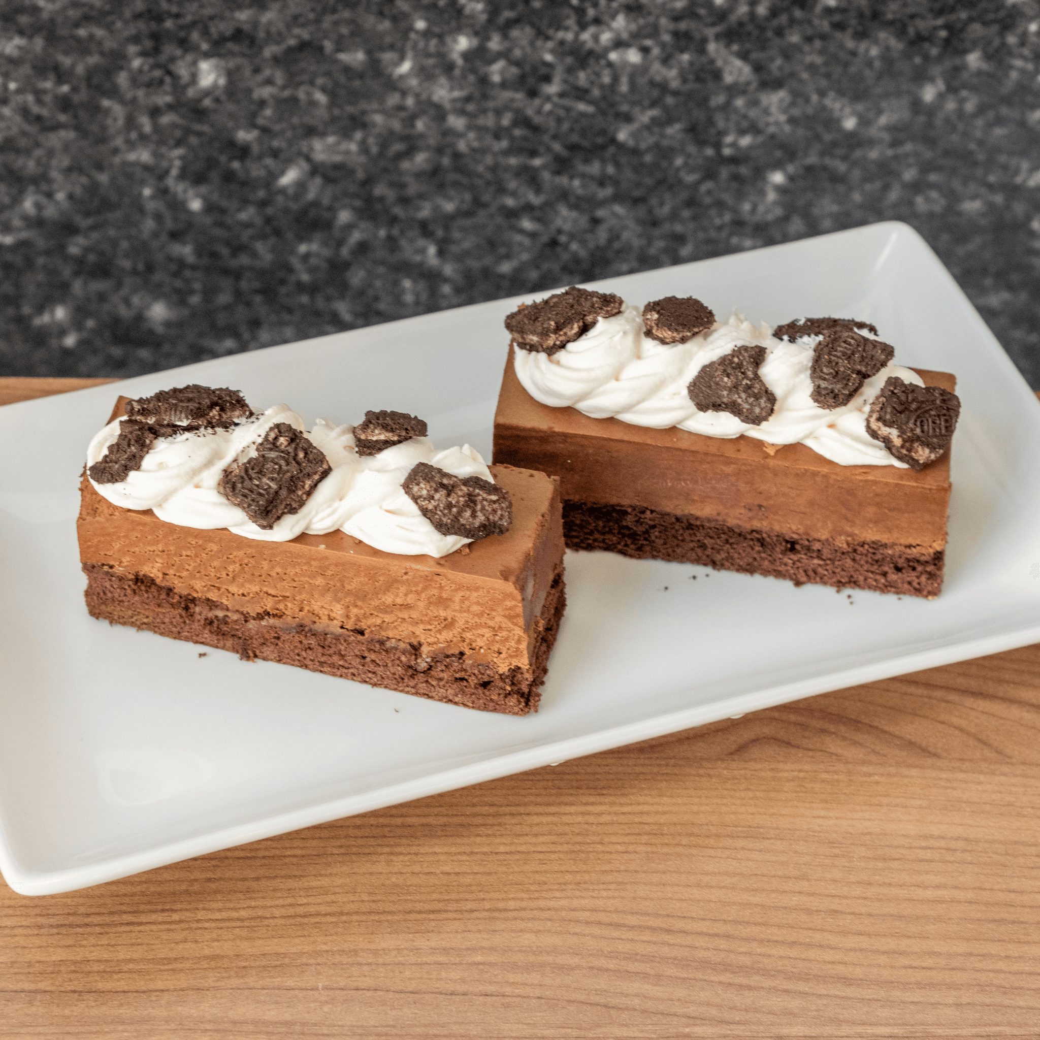 Chocolate Mousse Cake.