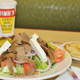 Greek Salad with Gyros